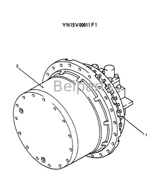 قطعات بیل مکانیکی Sk200-6e درایو نهایی هیدرولیک برای Kobelco YN15V00011F1 YN15V00011F3 YN15V00011F4