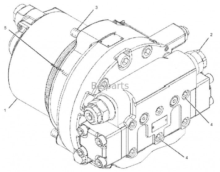 موتور سفر حفاری Assy E325 E329D Final Drive Assy 2042674 199-4521 227-6138 227-6116 267-6796