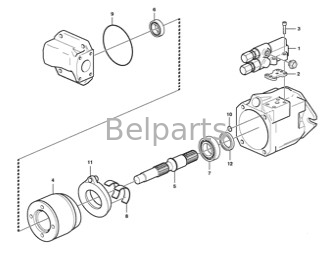 VOE 15043827 Belparts Excavator Electronic Control Valve A35E A40E EW160D L110G MT2000 SD115 برای کامیون زباله های جمع شده