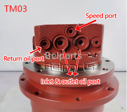 TM03 قطعات حفاری MAG18VP-230 MAG18VP-350 یانمار B22 B25V B37V B27 VIO30 درایو نهایی