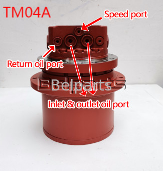Belparts Final Drive PC40-6 PC30 PC35 PC40-7 موتور هیدرولیک حفاری کاماتسو برای TM04A