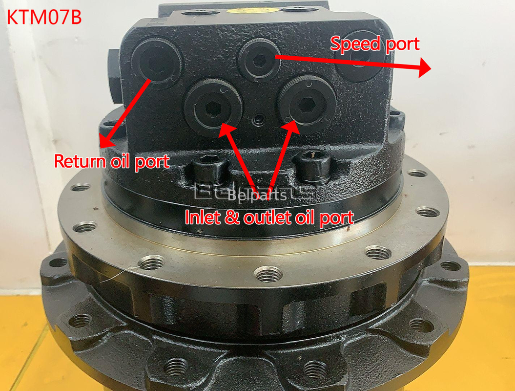 Belparts Travel Motor Assy TM07B R60 DH55 R55-9 31M8-40010 برای قطعات حفاری