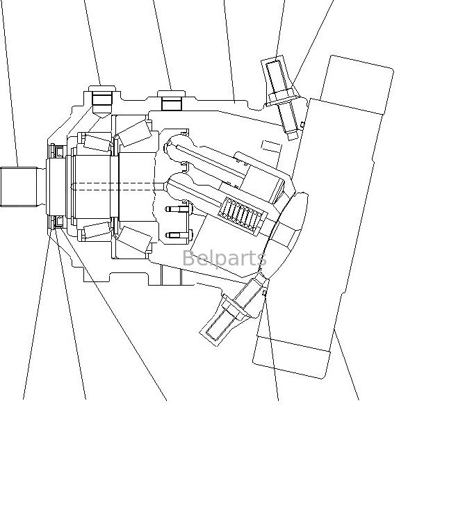 موتور مسافرتی Komatsu Excavator 416-18-31701 WA150-5 Final Drive WHEEL LOADERS بازار جانبی