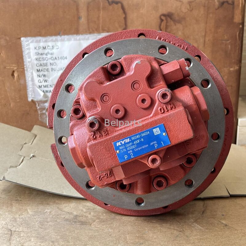 آخرین درایو برای Kubota KX121-2 KX121-2S قطعات مینی حفاری KYB MAG-26VP-400F-8 موتور سفر B0240-26024 RD108-61600 RD108-61802 RD128-92700 RD108-61606