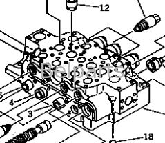 دریچه کنترل اصلی برای KOMATSU PC1000-1 PC1000LC-1 PC1000SE-1 PC1000SP-1 قطعات حفاری 709-15-91302 709-15-91301 709-14-91303 709-14-91302 709-14-91301 توزیع کننده هیدرولیک
