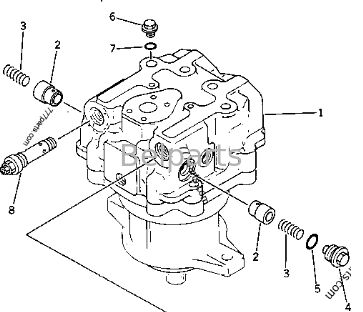 موتور سوئیچ هیدرولیک برای PC1000-1 PC1000LC-1 PC1000SE-1 PC1000SP-1 Komatsu Excavator Part 706-77-01131 706-77-01130 دستگاه موتور سوئیچ