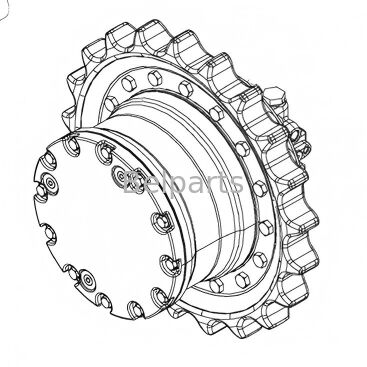 کاهنده موتور مسافرتی John Deere 15 Final Drive Mini Excavator Part AT111860 AT111858