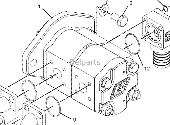 پمپ اصلی هیدرولیک CAT 300.9D برای قطعات تعمیر بیل مکانیکی 372-5999 448-4184