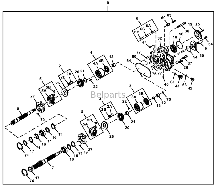 پمپ هیدرولیک اصلی John Deere 470G LC 470 P-Tier 4699645 PG202165 Fit Excavator Parts BELPARTS