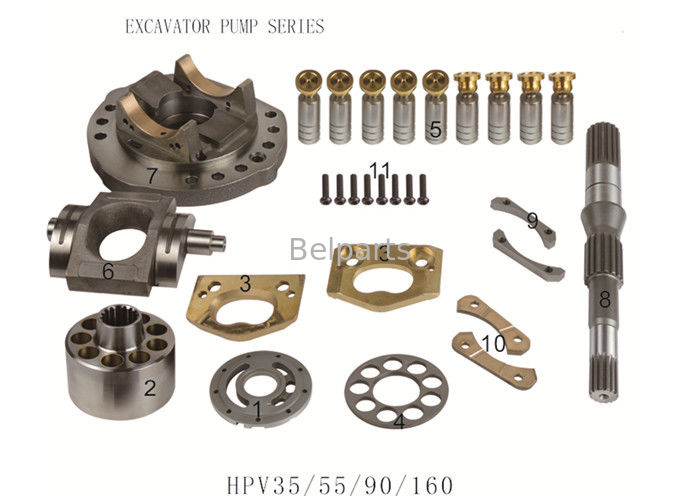 قطعات یدکی بیل مکانیکی 705-56-24080 قطعات تعمیر موتور هیدرولیک HPV35 / 55/90/160