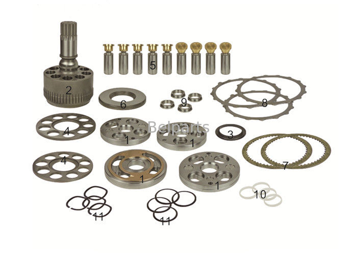 SH120-3 / 3A SG02 / 04/08/12/15 قطعات تعویض هیدرولیک مونتاژ موتور چرخش LJ016070