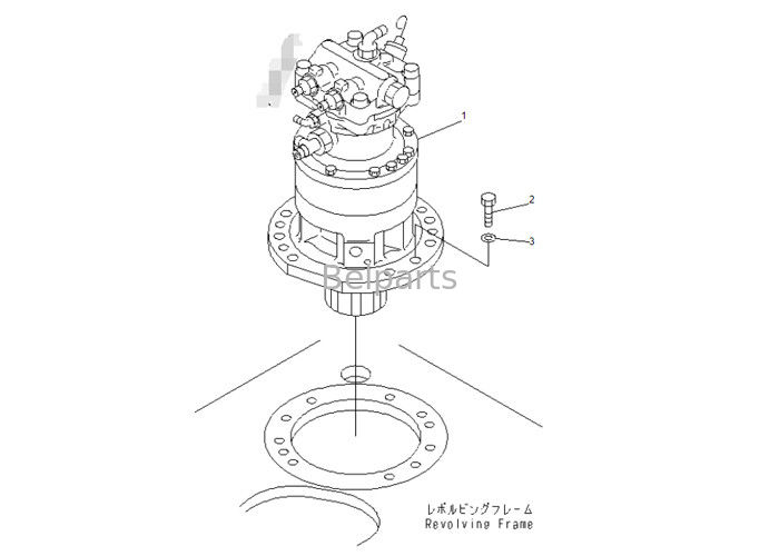 Excavators PC60 7 track motors 201-26-00060 Swing Motor Assy