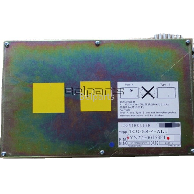 موتورهای ماشین آلات SK210-6 SK210-6E SK200-6E موتور کنترل کننده YN22E00153F1 برد کامپیوتر برای بیل مکانیکی