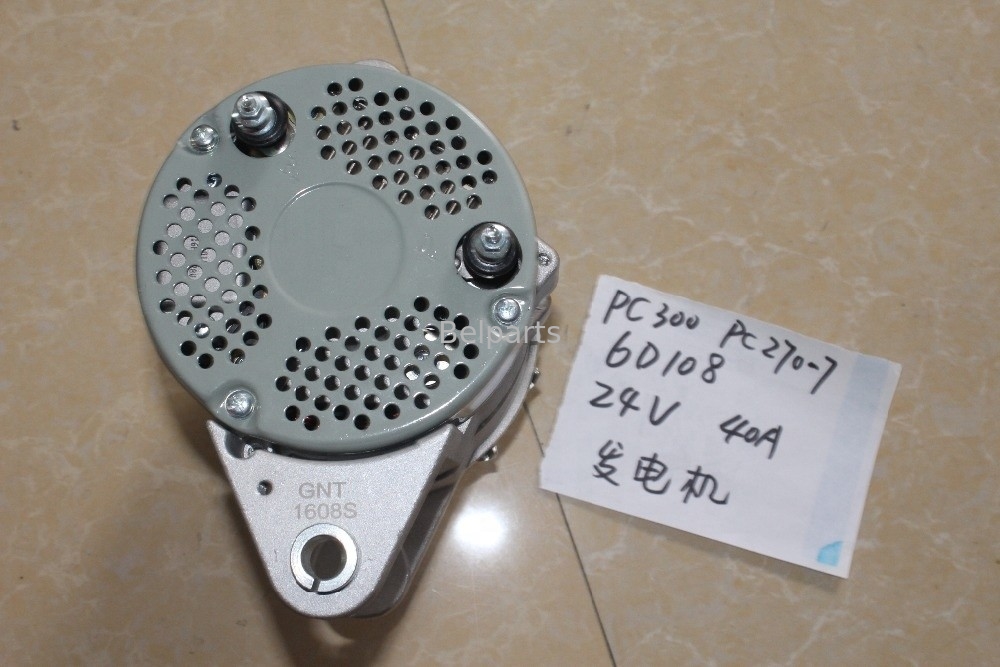 قطعات بیل مکانیکی Belparts PC300-6 PC270-7 PC300-5 PC300-7 موتور دینام 6D108 600-821-6160 0-33000-6511 ژنراتور